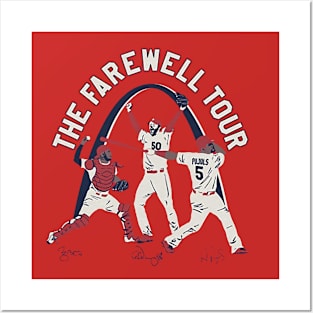 Adam Wainwright, Yadier Molina & Albert Pujols Legends Farewell Tour Posters and Art